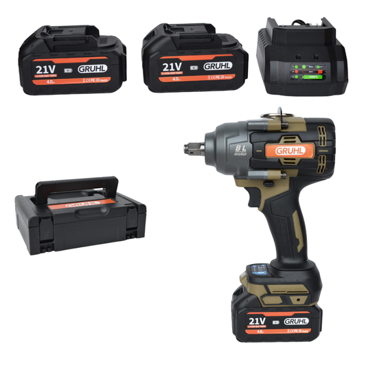 GRUHL 21V Brushless Slagmoersleutel 1000Nm | G-1000SM