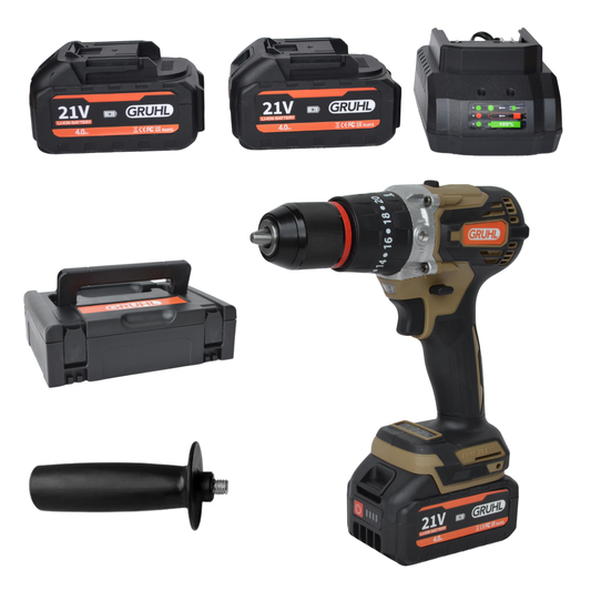 GRUHL 21V Brushless Accu Boor-/Schroefmachine 80Nm | G-90SC